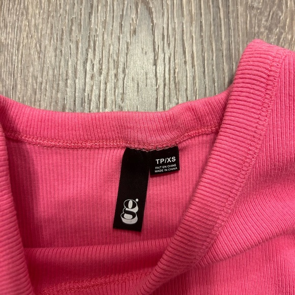 Pink Diamanté Rhinestone Tank Top - Picture 2 of 3